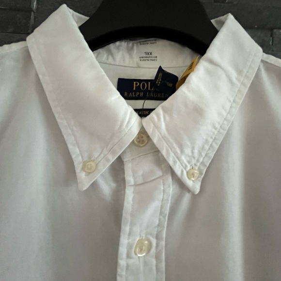 Polo Ralph Lauren Classic 100% Washed Cotton Canvas Woven Button Down Shirt - Picture 4 of 14